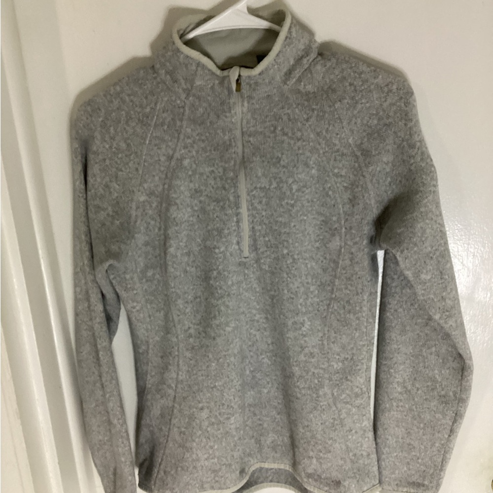 Eddie Bauer Womens Gray 1/2 Zip Pullover Size Medium
